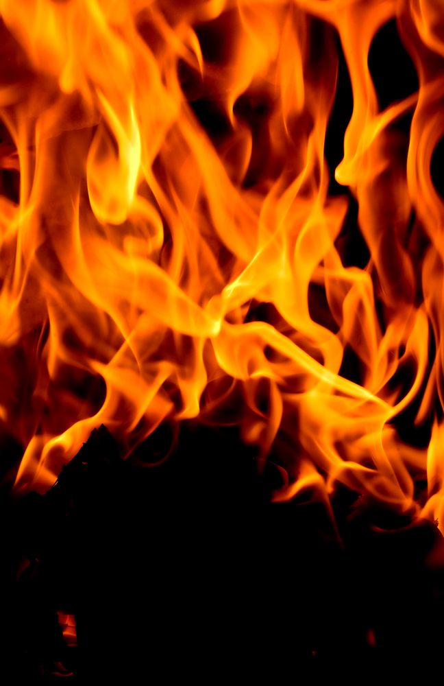 Abstract Blur Of A Fire Close Up